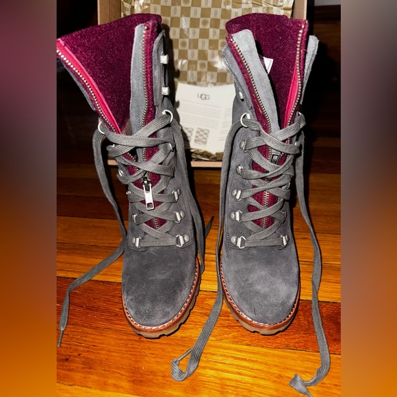 ⭐️UGG Heeled Boots w/fabric, size 7⭐️ - Picture 16 of 17